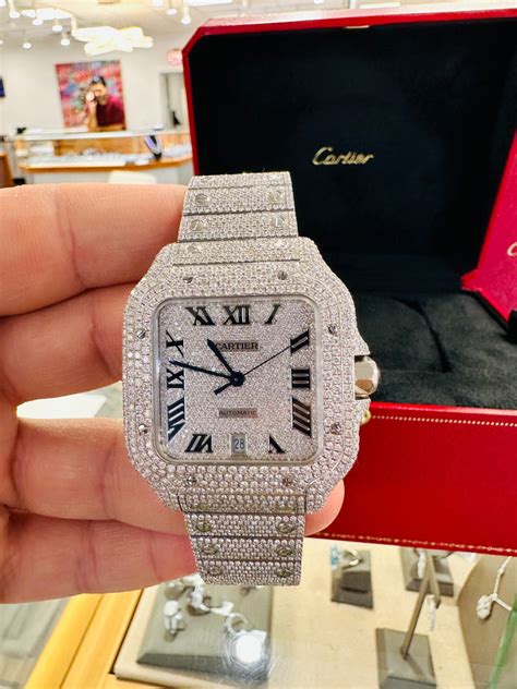 bust down cartier watch cheap|cartier watch men's bust down.